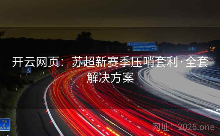 开云网页：苏超新赛季压哨套利·全套解决方案  第1张