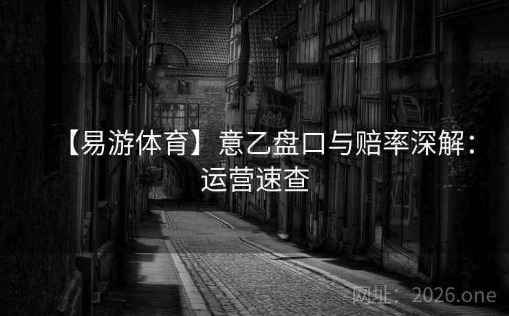 【易游体育】意乙盘口与赔率深解：运营速查  第2张