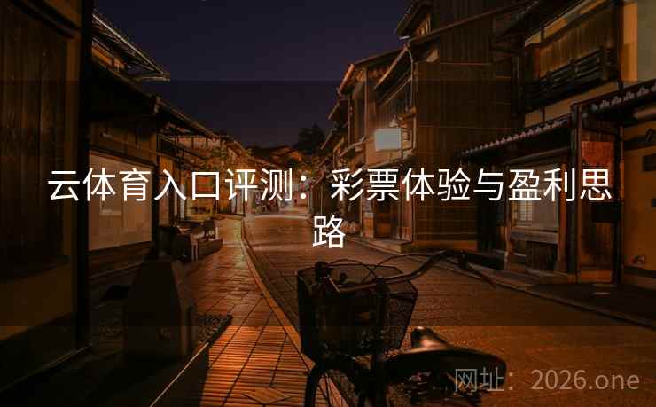 云体育入口评测：彩票体验与盈利思路  第2张