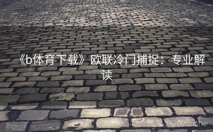 《b体育下载》欧联冷门捕捉:专业解读  第2张 《b体育下载》欧联冷门捕捉:专业解读  第2张