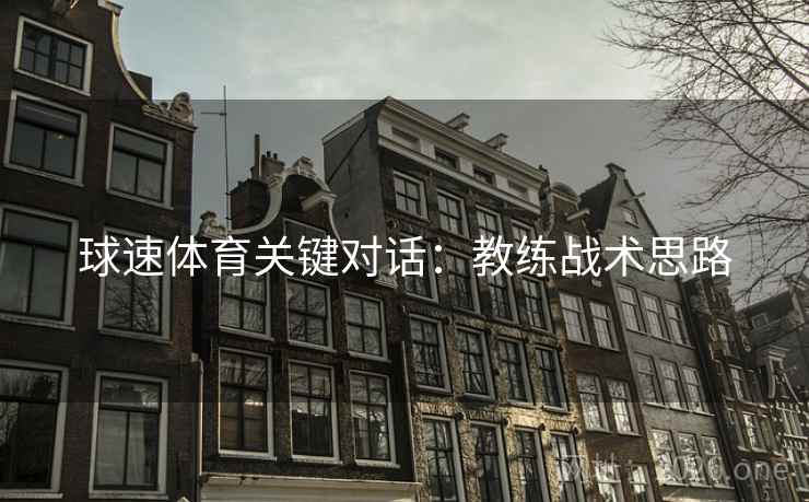 球速体育关键对话:教练战术思路  第2张 球速体育关键对话:教练战术思路  第2张