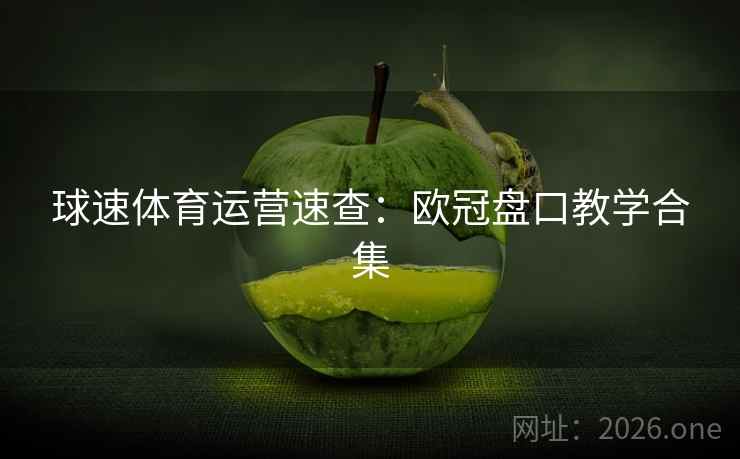 球速体育运营速查:欧冠盘口教学合集  第1张 球速体育运营速查:欧冠盘口教学合集  第1张